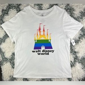 NWT Disney Unisex Graphic T-Shirt White Size 1x